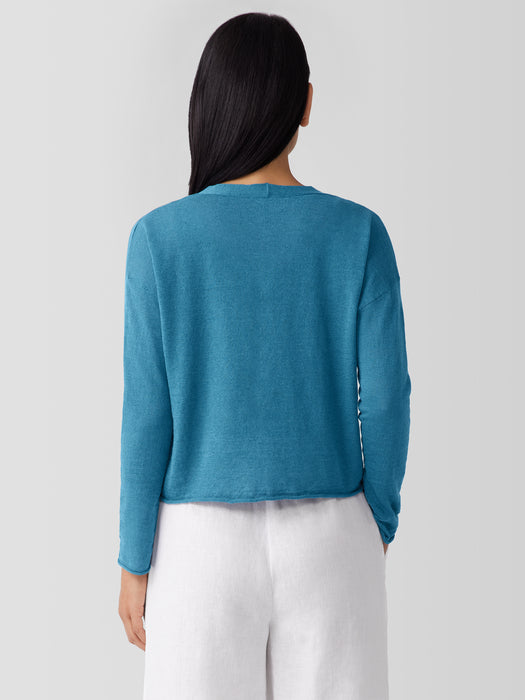 Organic Linen Cotton&nbsp;Cropped Cardigan