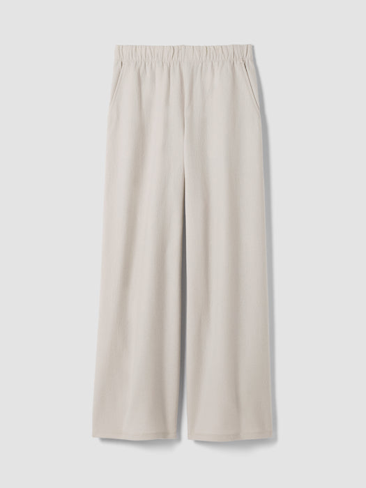 Felted Wool Jersey Wide-Leg Pant in Regenerative Wool