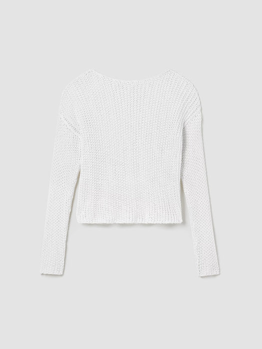 Peruvian Organic Cotton Cord Bateau Neck Top