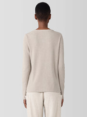 M&eacute;lange Organic Cotton Waffle Henley Sleep Top