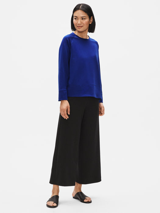 Flex Tencel Ponte Round Neck Top