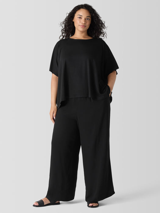 Fine Jersey Crew Neck Box-Top