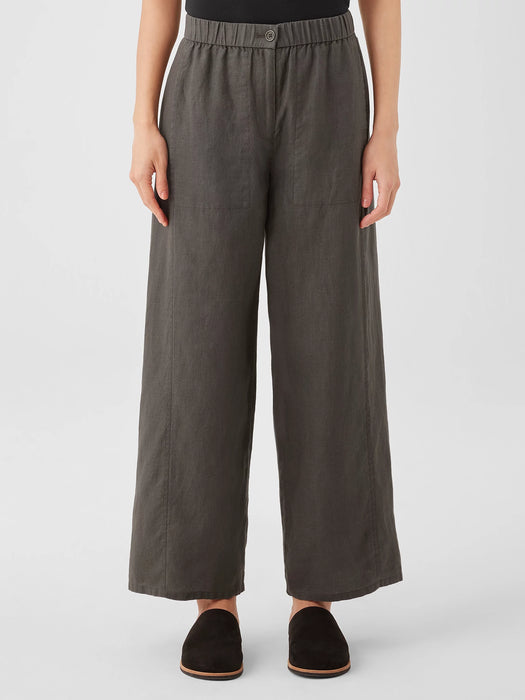 Organic Linen Wide Trouser Pant