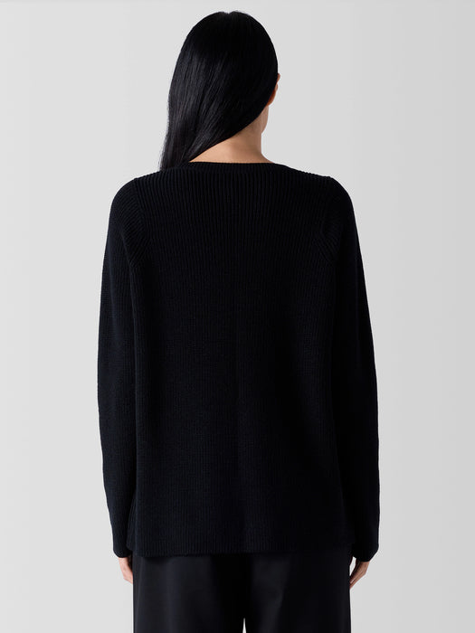 Merino Crew Neck Top in Regenerative Wool