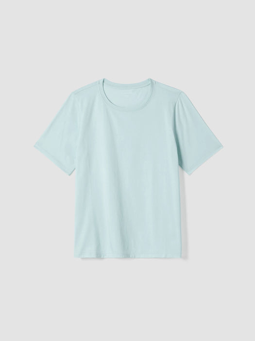 Organic Pima Cotton Jersey&nbsp;Round Neck Tee