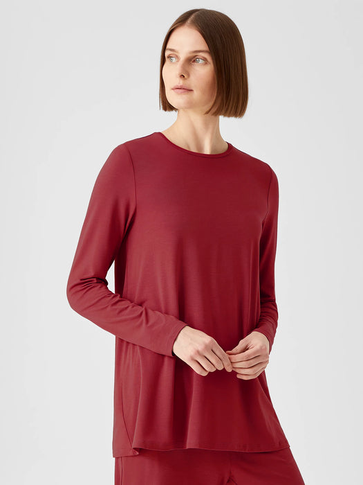Fine Jersey Crew Neck Top