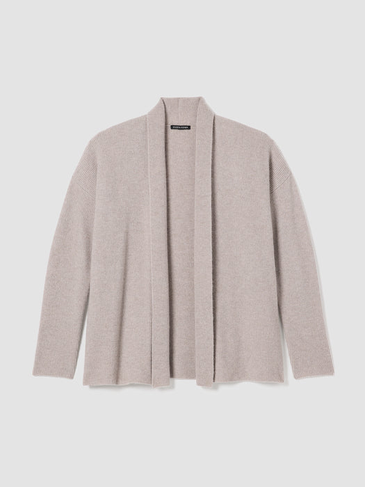 Italian Cashmere High Collar Cardigan