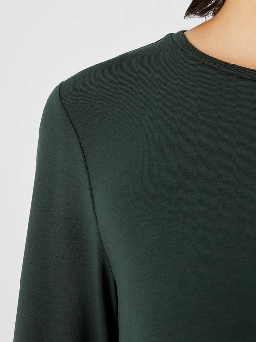 Fine Jersey Crew Neck Top