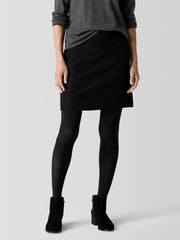 Felted Wool Jersey Mini Skirt in Regenerative Wool