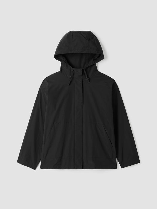 Light Cotton Nylon Hooded Jacket