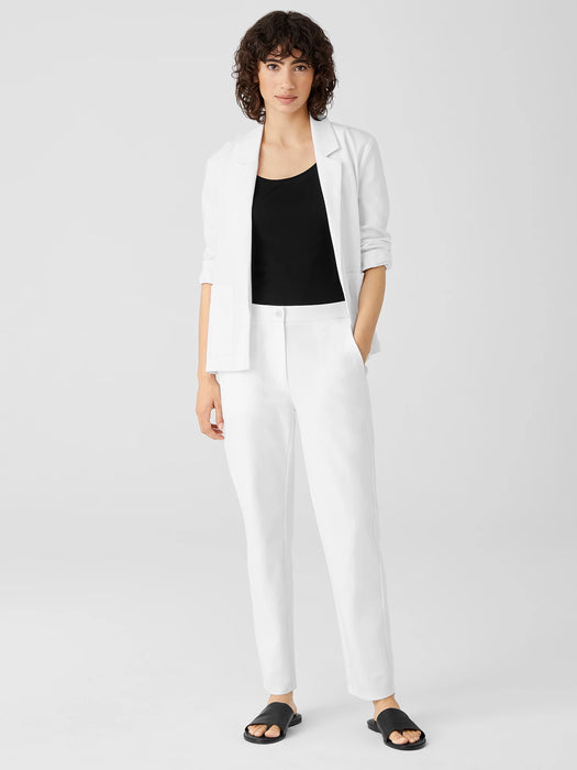 Cotton Blend Ponte Slim Pant