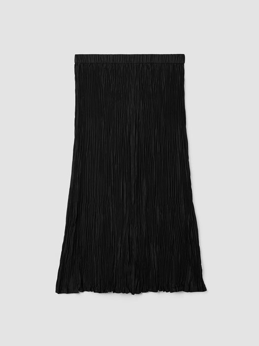 Crushed Silk Maxi Skirt