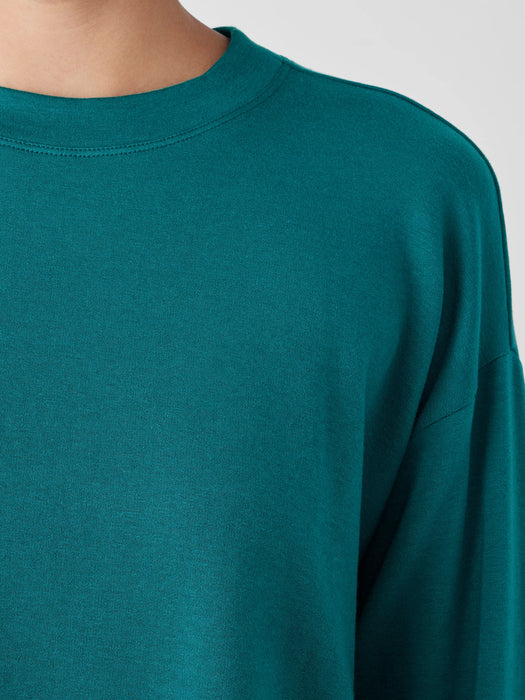 Cozy Brushed Terry Hug Crew Neck Top