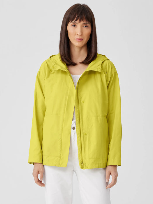 Light Cotton Nylon Hooded Jacket