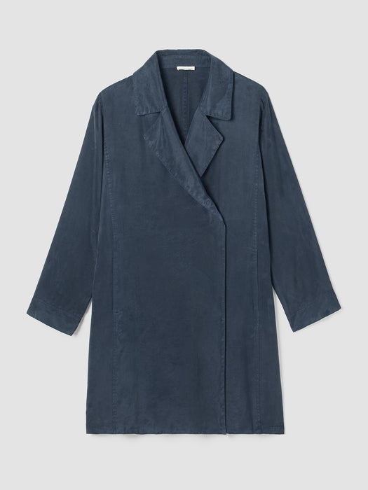 Sandwashed Twill Trench Coat