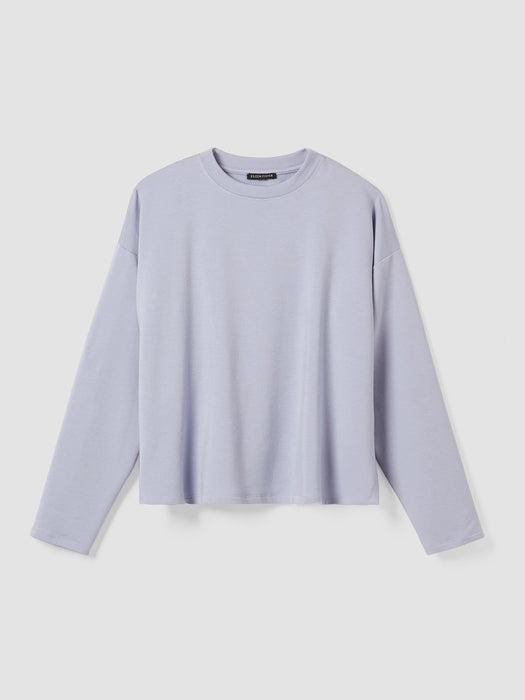 Cozy Brushed Terry Hug Crew Neck Top