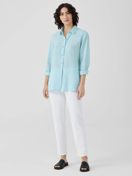 Organic Handkerchief Linen Classic Collar Shirt