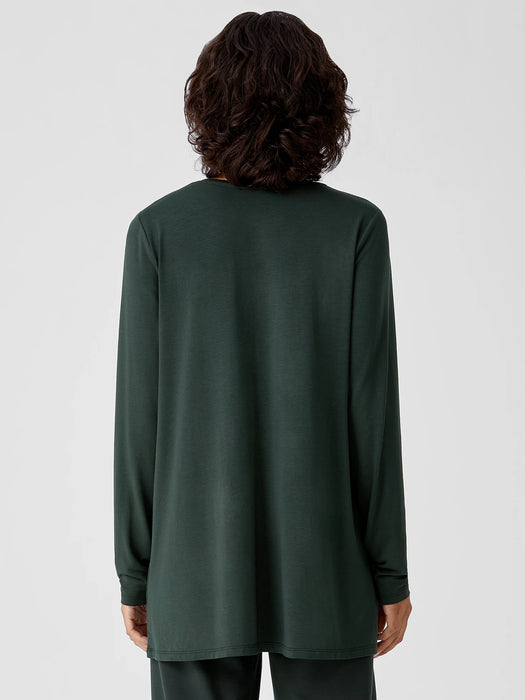 Fine Jersey Crew Neck Top