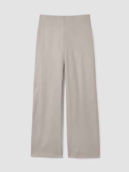 Felted Wool Jersey&nbsp;Wide-Leg Long Pant in Regenerative Wool