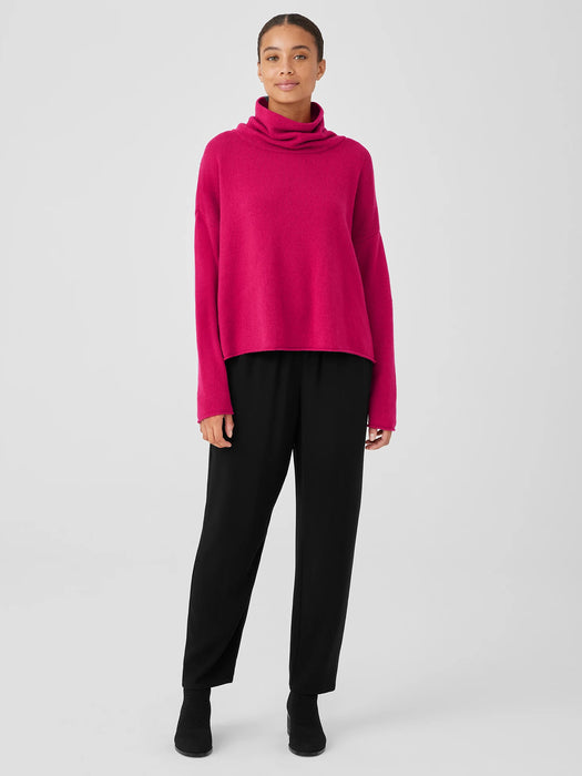 Cotton and Recycled Cashmere Turtleneck Box-Top