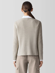 Peruvian Organic Cotton Crepe Crew Neck Top