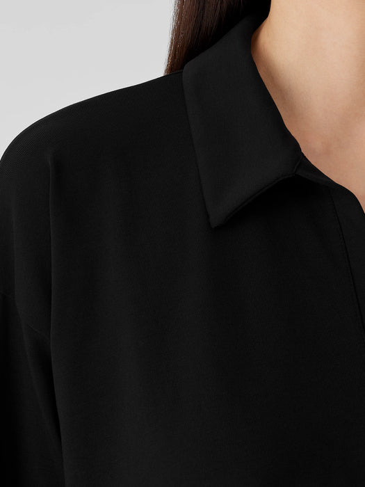 Pima Cotton Stretch Jersey Classic Collar&nbsp;Top