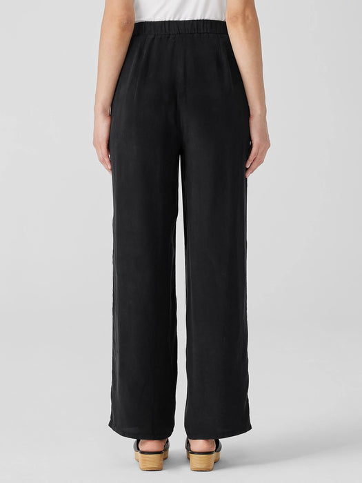 Sandwashed Twill Wide Trouser Pant