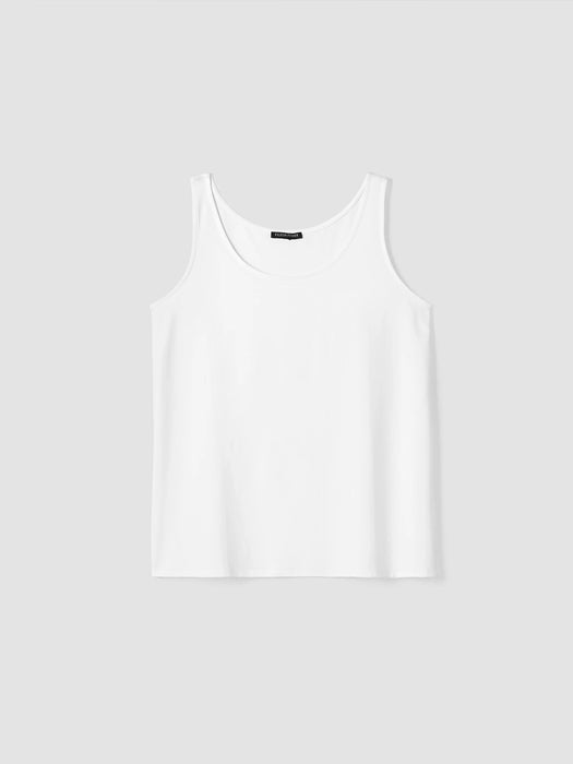 Stretch Jersey Knit Scoop Neck Tank