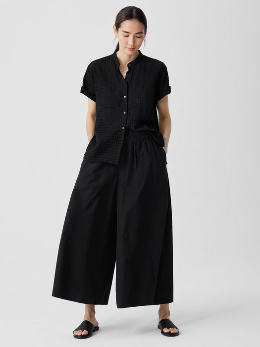 Washed Organic Cotton Poplin&nbsp;Skirt Pant