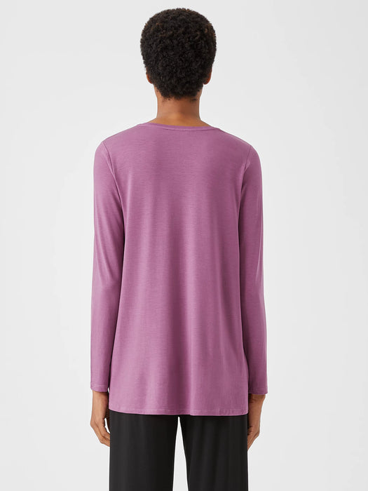 Fine Jersey Crew Neck Top