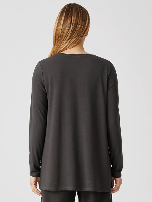 Fine Jersey Crew Neck Top