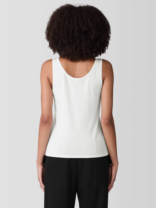 Stretch Silk Jersey&nbsp;Scoop Neck Tank