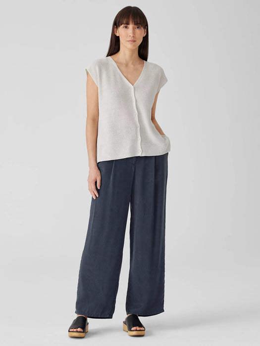 Sandwashed Twill Wide Trouser Pant