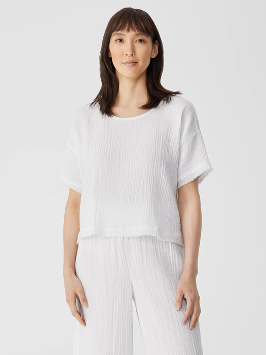 Organic Cotton&nbsp;Gauze Box-Top