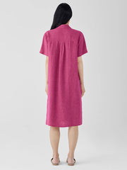 Washed Organic Linen D&eacute;lav&eacute; Shirtdress