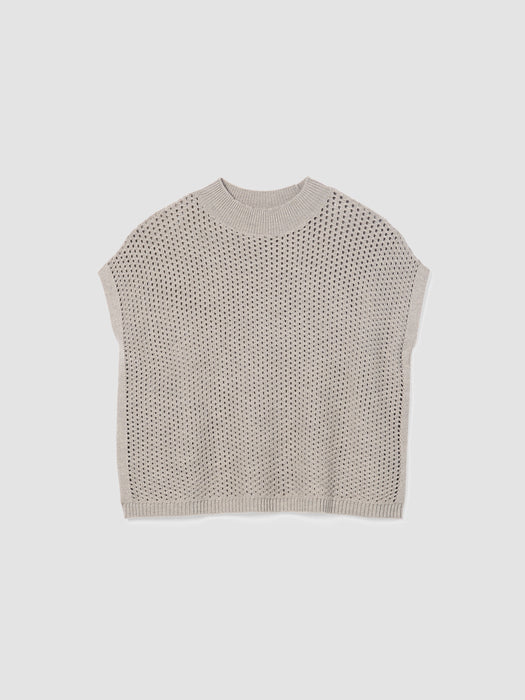 Merino Mock Neck Top in Regenerative Wool