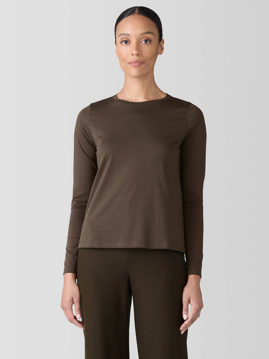 Organic Pima Cotton Jersey Long-Sleeve Tee