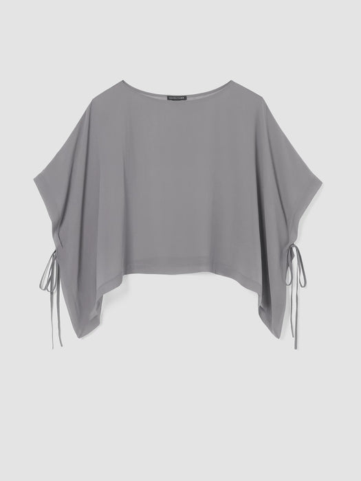 Sheer Silk Georgette Poncho