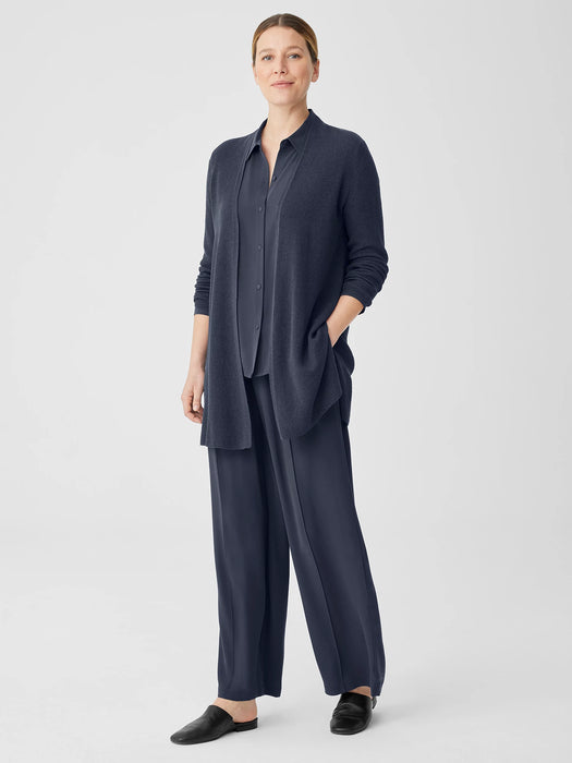 Organic Linen Cotton Airy Tuck Long Cardigan