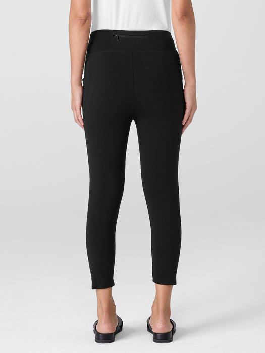 Pima Cotton Stretch Jersey Capri&nbsp;Leggings