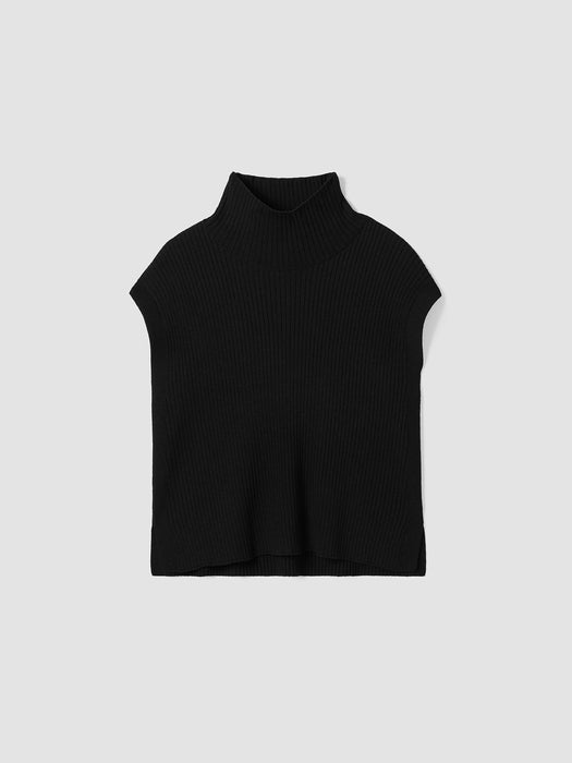 Merino Turtleneck Top in Regenerative Wool