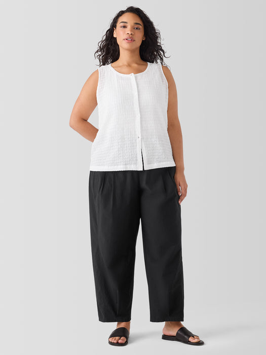 Washed Organic Cotton Poplin Lantern Pant