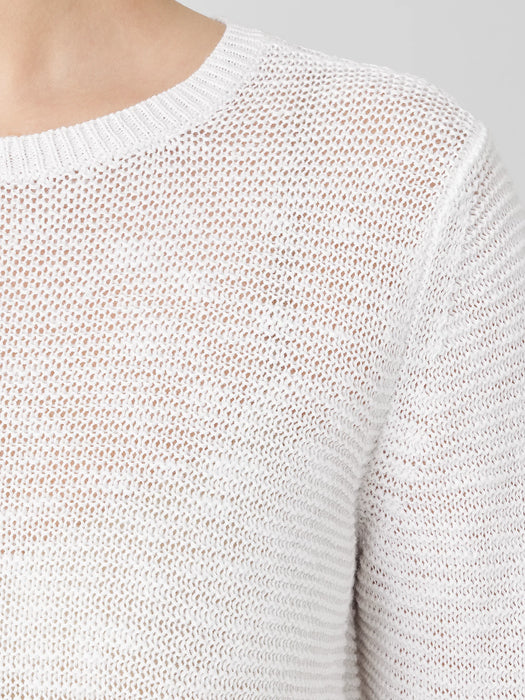 Organic Linen Cotton&nbsp;Crew Neck Top