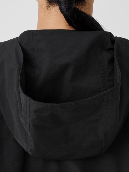 Light Cotton Nylon Hooded Jacket