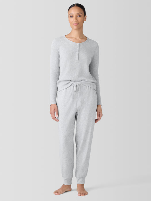 M&eacute;lange Organic Cotton Interlock Jogger Sleep Pant