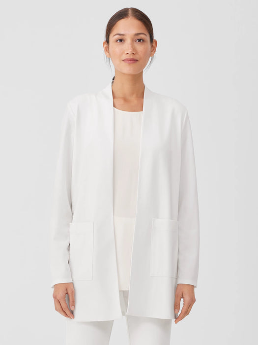 Washable Flex Ponte High Collar Jacket
