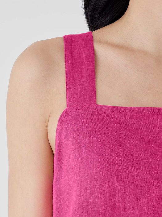 Organic Linen Square Neck Dress