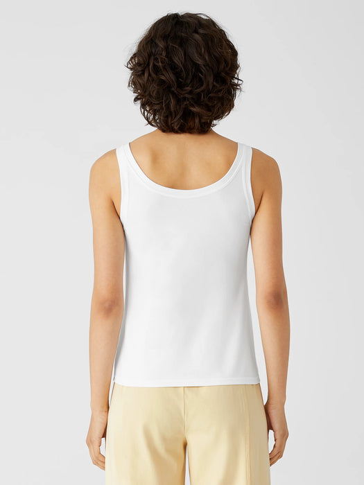 Traceable Cotton Jersey Scoop Neck Tank