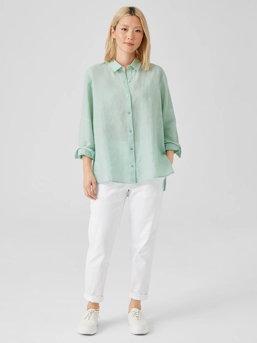 Handkerchief Linen Classic Collar Shirt