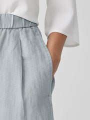 Garment-Dyed Organic Linen Lantern Pant